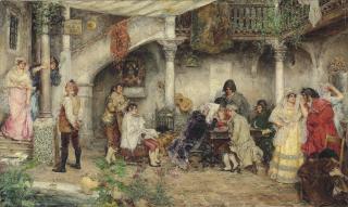 Juan Pablo Salinas - Bustling Street Scene, Seville