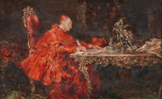 Juan Pablo Salinas - El cardenal escribiendo