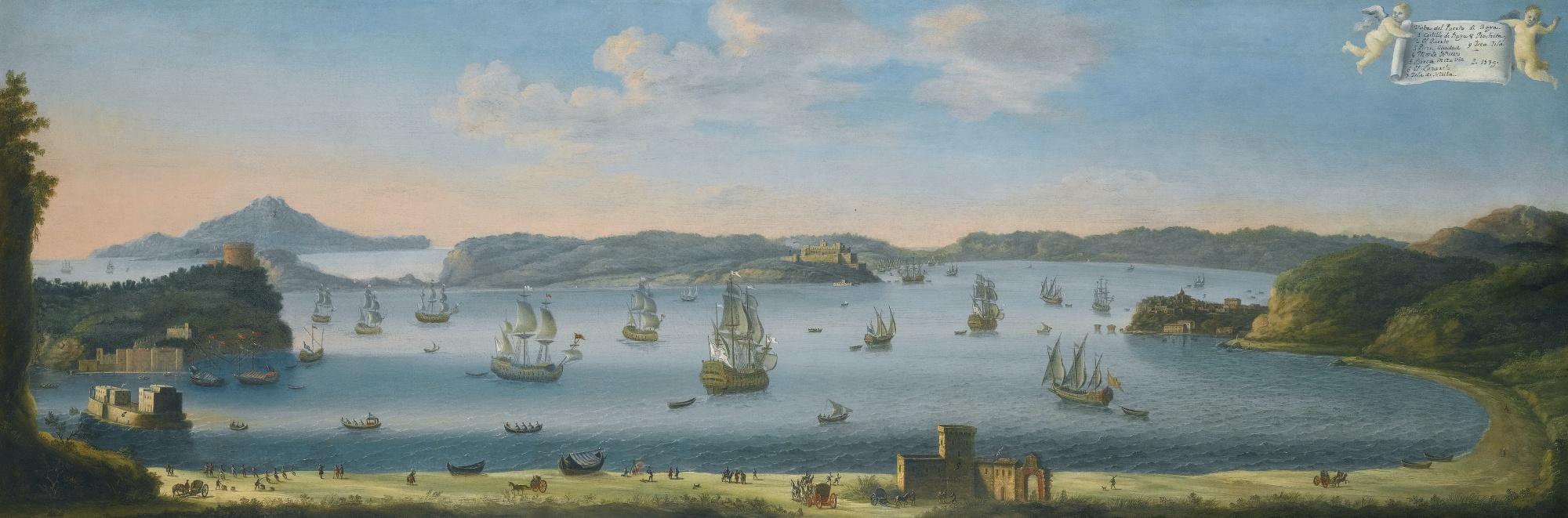 Juan Ruiz - Naples, A View Of The Gulf Of Pozzuoli And The Port Of Baia