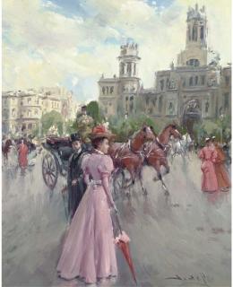 Juan Soler - A stroll in the afternoon Madrid; and The elegant pedestrian, Madrid