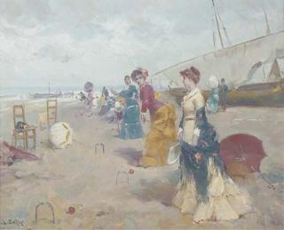 Juan Soler - Croquet on the beach