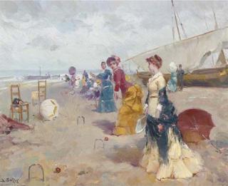 Juan Soler - Croquet on the beach