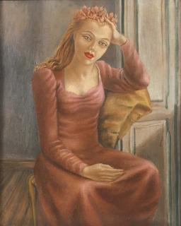 Juan Soriano - La niña con corona de rosa