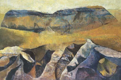 Judy Cassab - Floating Rock