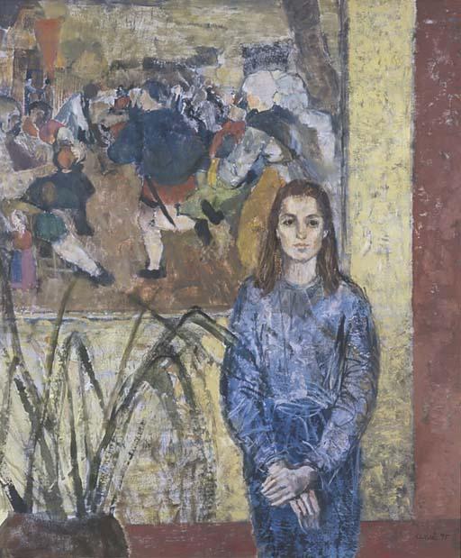 Judy Cassab - Girl with Bruegel 2