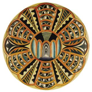 Judy Chicago - Dinner Party Test Plate (Isabella D\'Este)