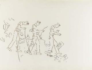 Judy Rifka - Untitled, 1981; also a companion drawing