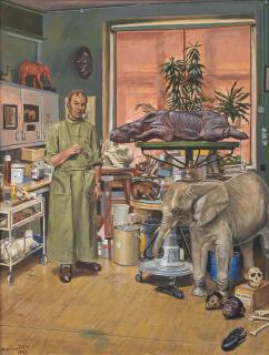 Jürg Kreienbühl - Der Präparator Daniel Oppliger In Seinem Labor Im Naturhistorischen Museum In Basel, 1993