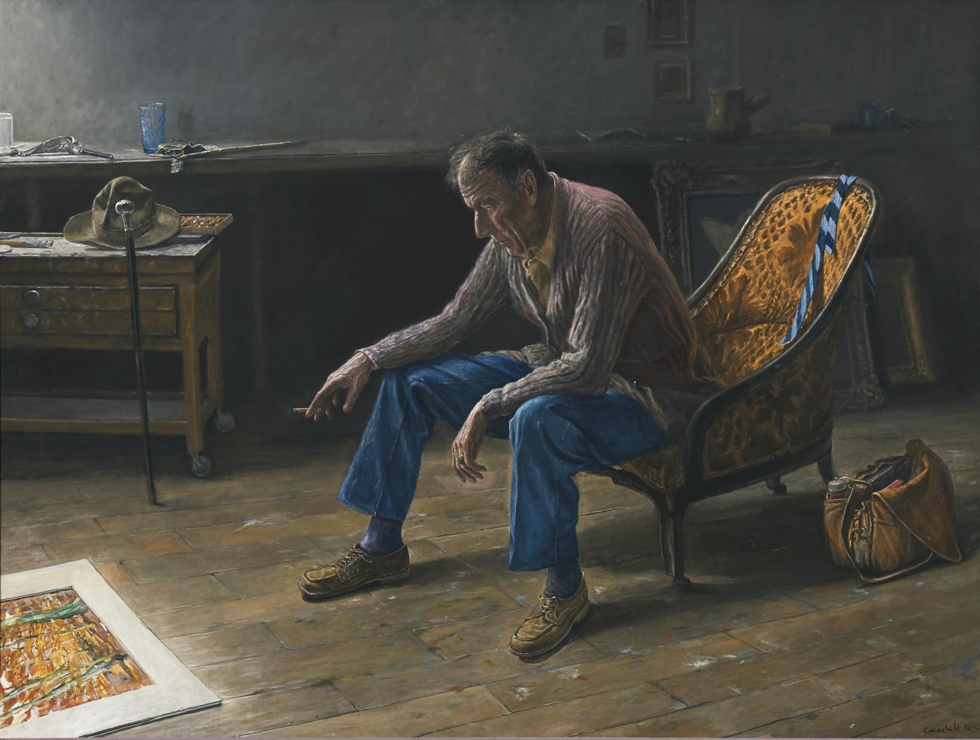 Jürg Kreienbühl - Portrait Des Malers Martin Christ, 1972