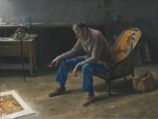 Jürg Kreienbühl - Portrait Des Malers Martin Christ, 1972