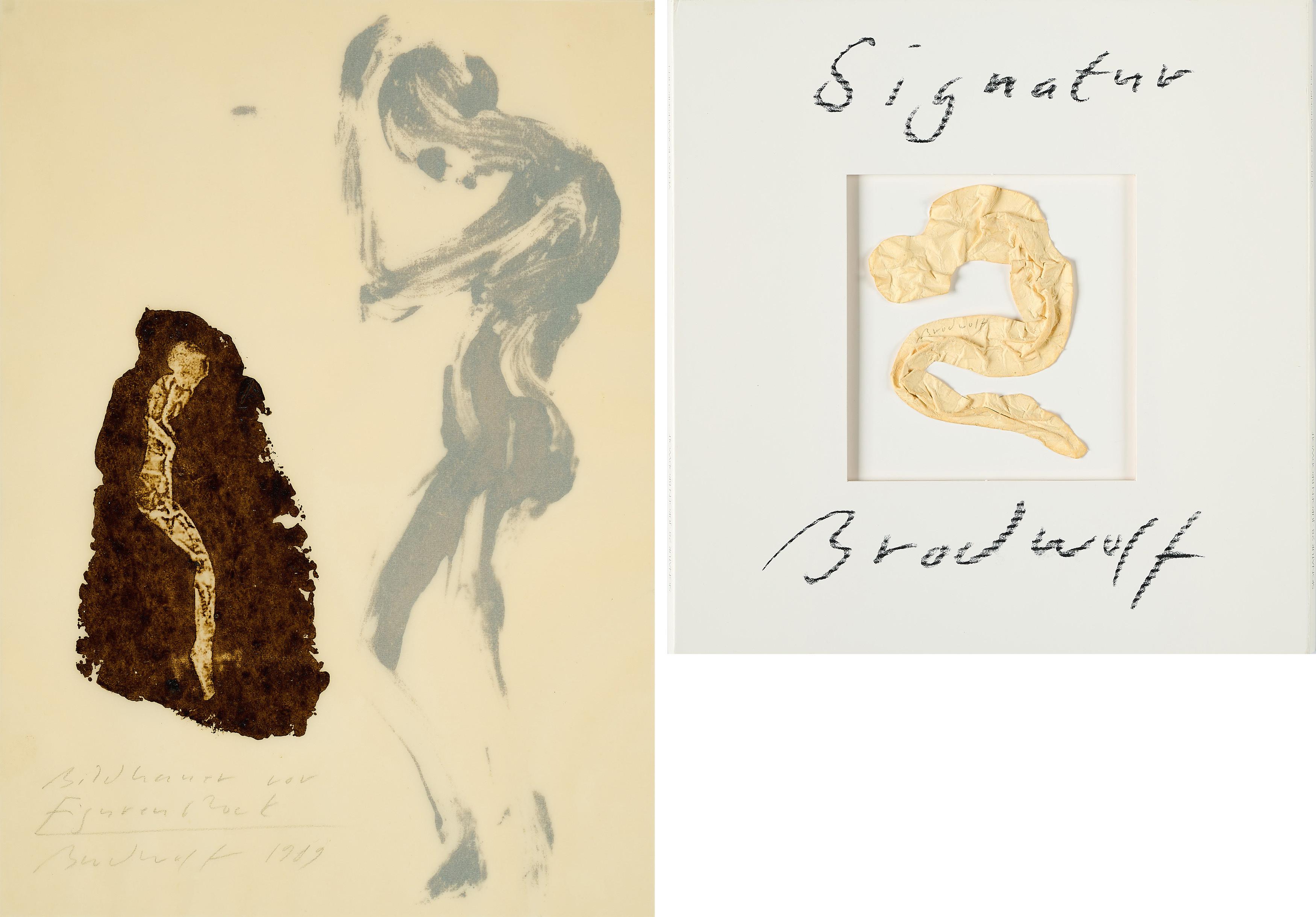 Jürgen Brodwolf - Konvolut von 2 Kunstwerken.
