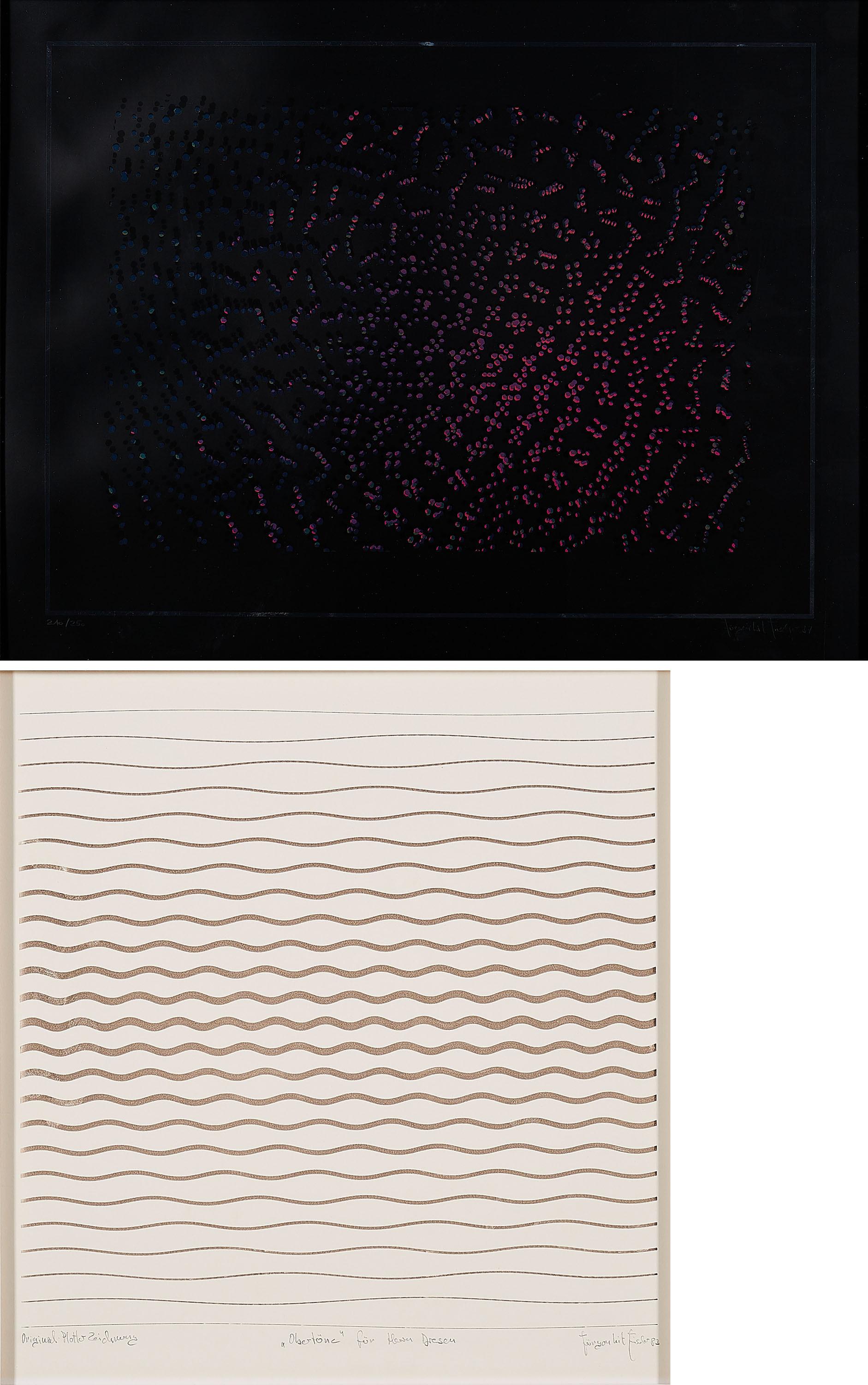 Jürgen Lit Fischer - Konvolut von 2 Druckgrafiken.