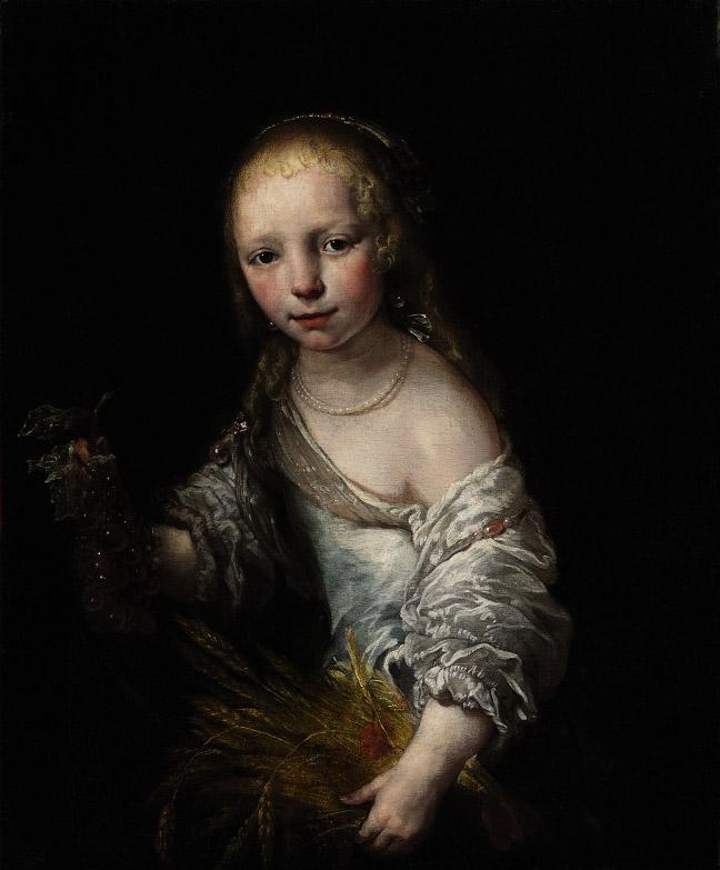 Jürgen Ovens - Portrait of a girl as Ceres