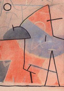 Jürgen Partenheimer - Ohne Titel (Rot und Violett).