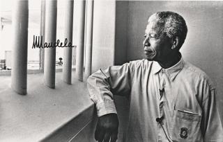 Jürgen Schadeberg - \'Nelson Mandela In His Cell On Robben Island (Revisit)\', 1994
