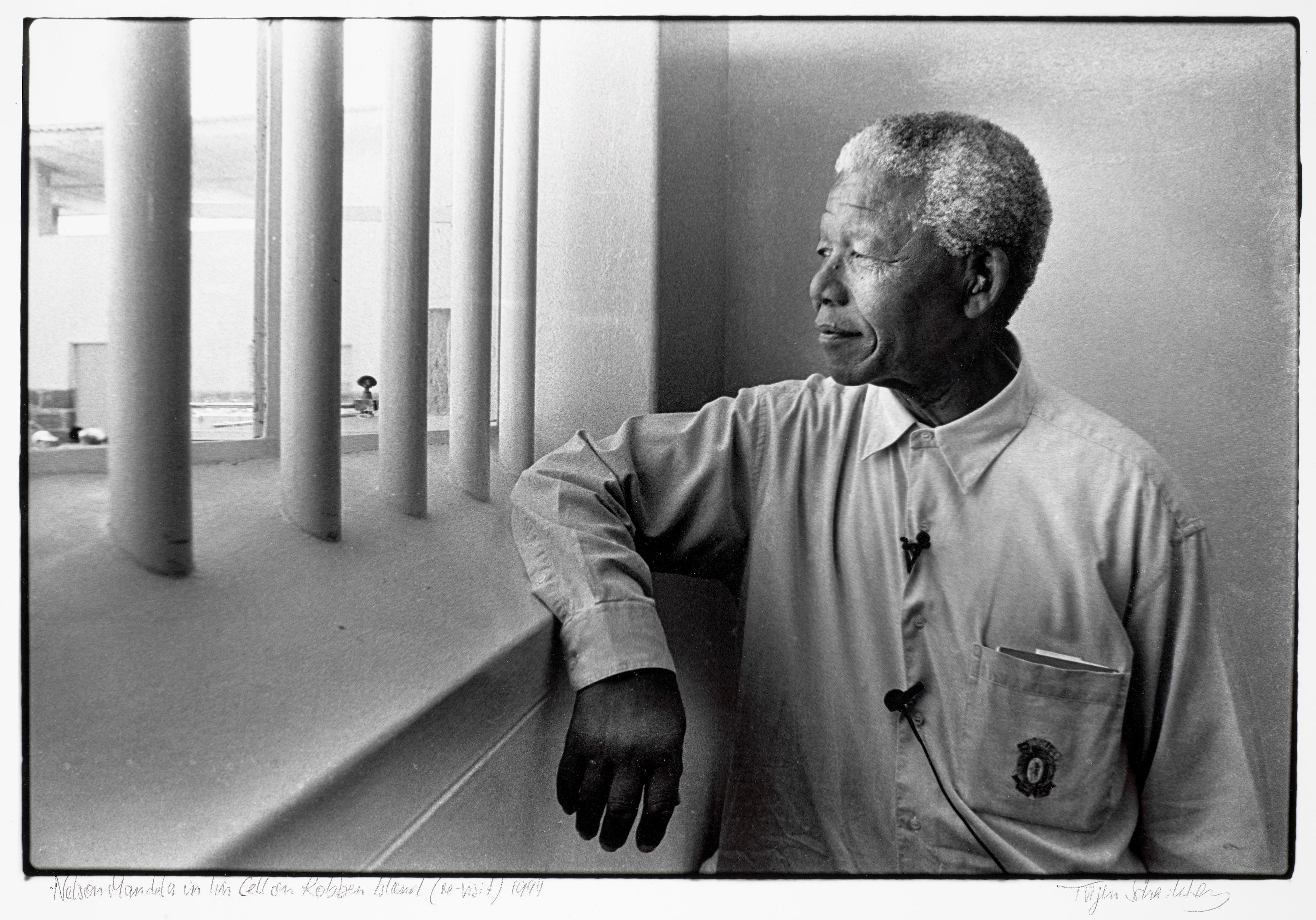 Jürgen Schadeberg - Nelson Mandela In His Cell On Robben Island (Revisit)