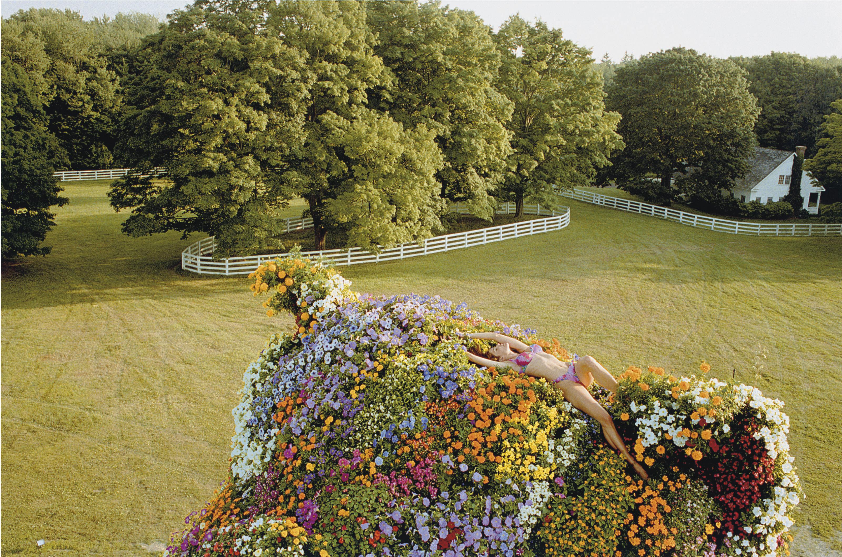 Juergen Teller - Stephanie Seymour Reclining on Jeff Koons \'Puppy\', 2002