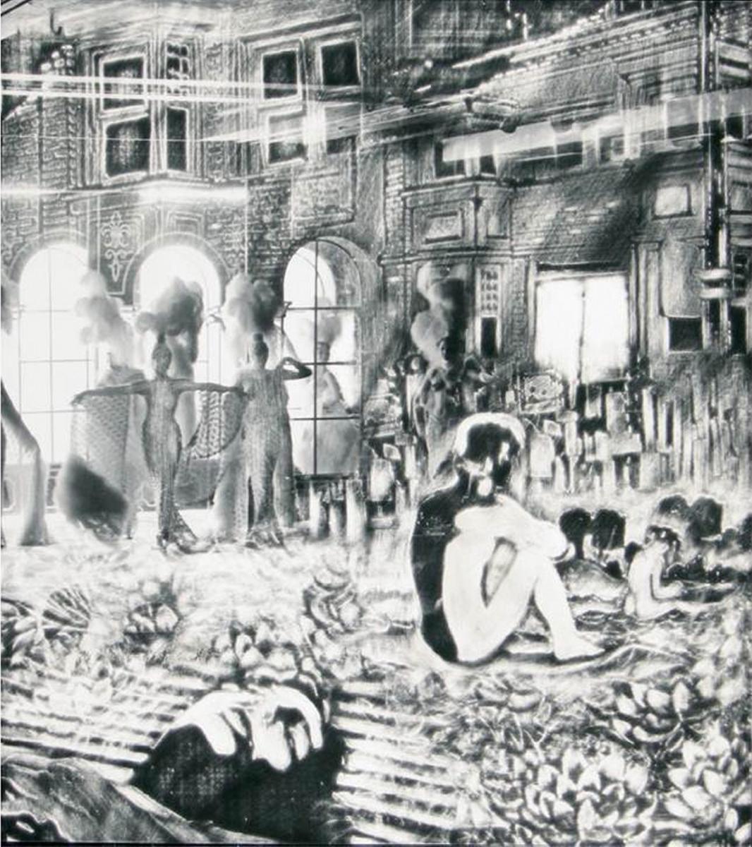 Jürgen von Dückerhoff - Konvolut von  2 Arbeiten (Theater, Parlament-Variation)