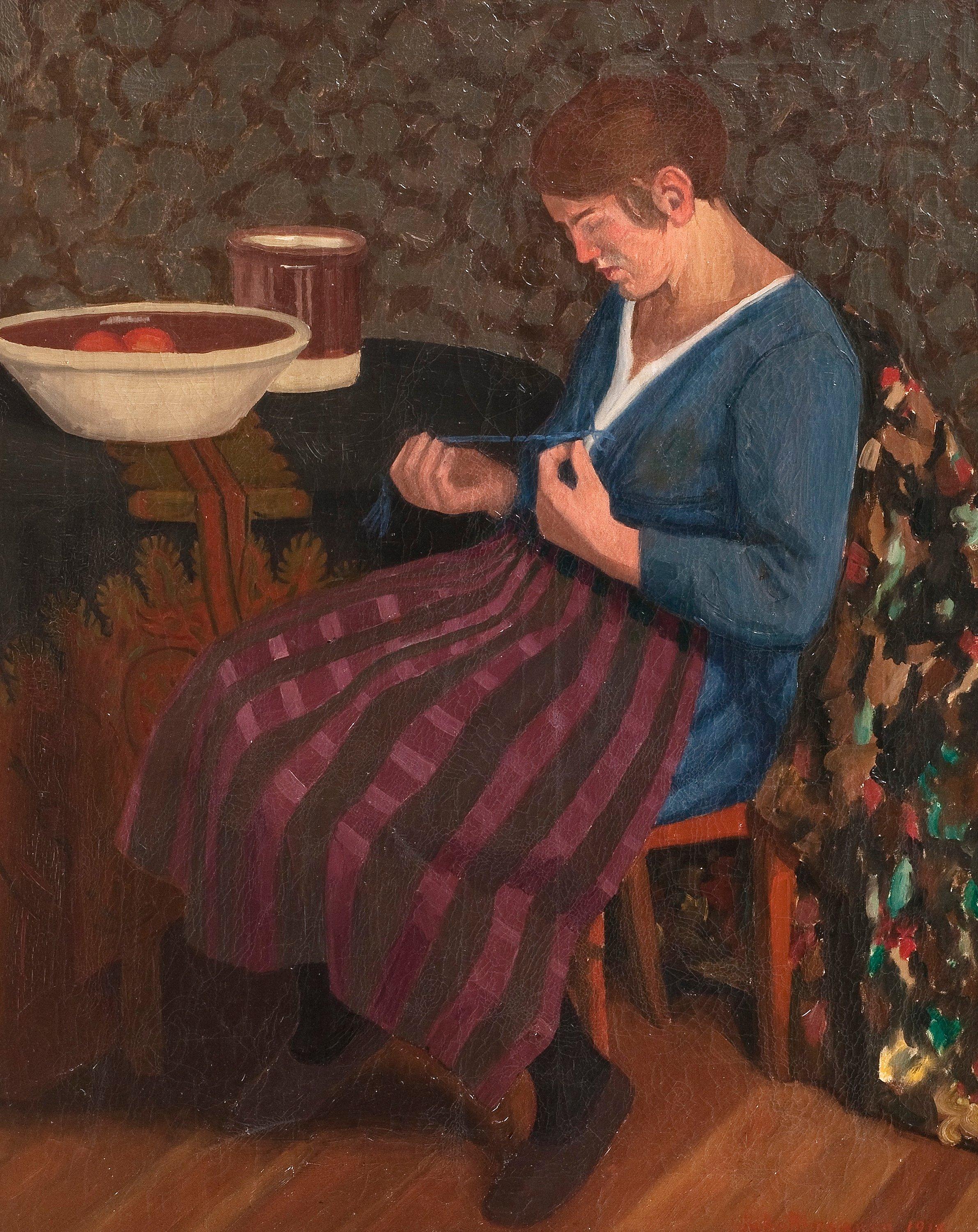 Juho Rissanen - Woman In A Blue Dress.