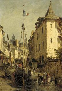 Jules Achille Noël - A French fishing port