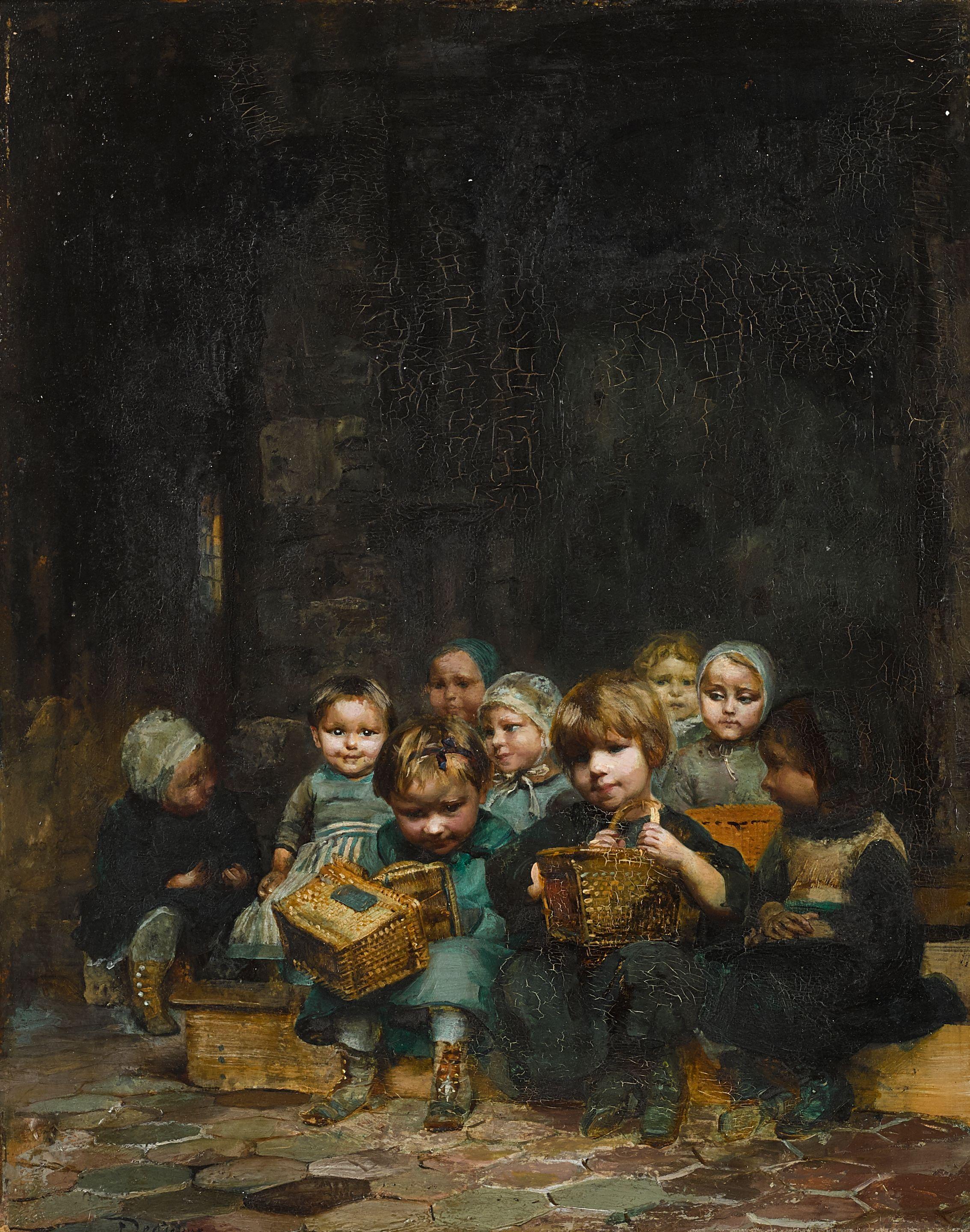 Jules-Alex Patrouillard Degrave - First day of school