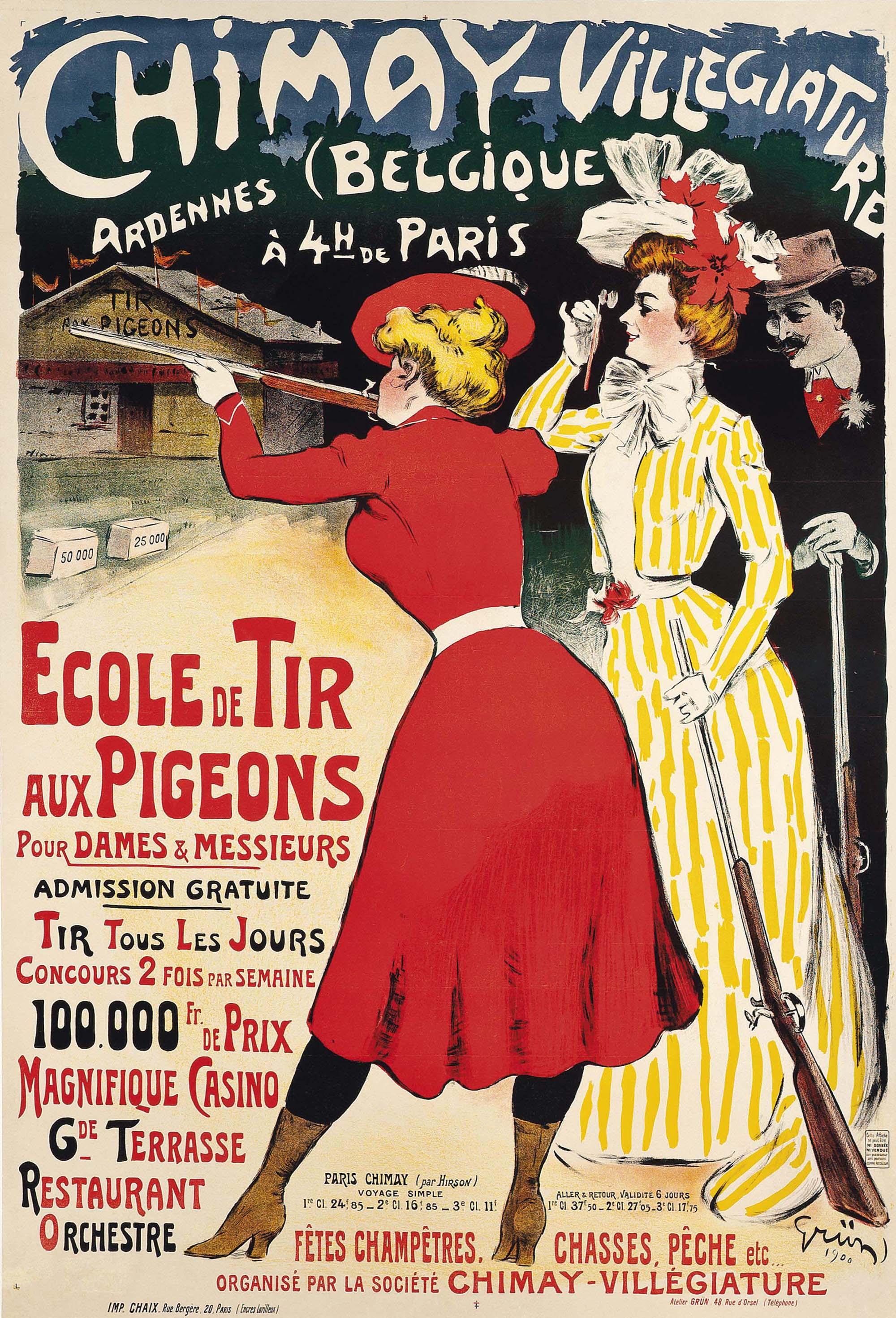 Jules Alexandre Grün - Chimay-Villegiature, Ecole De Tir Aux Pigeons