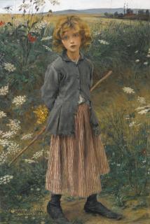 Jules Bastien-Lepage - French fleur Du Chemin (La Petite Bergère)