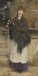 Jules Bastien-Lepage - French marchande De Fleurs À Londres