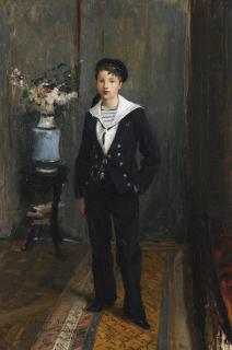 Jules Bastien-Lepage - French portrait Of A Young Boy