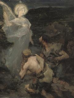 Jules Bastien-Lepage - L\'Annonciation aux bergères