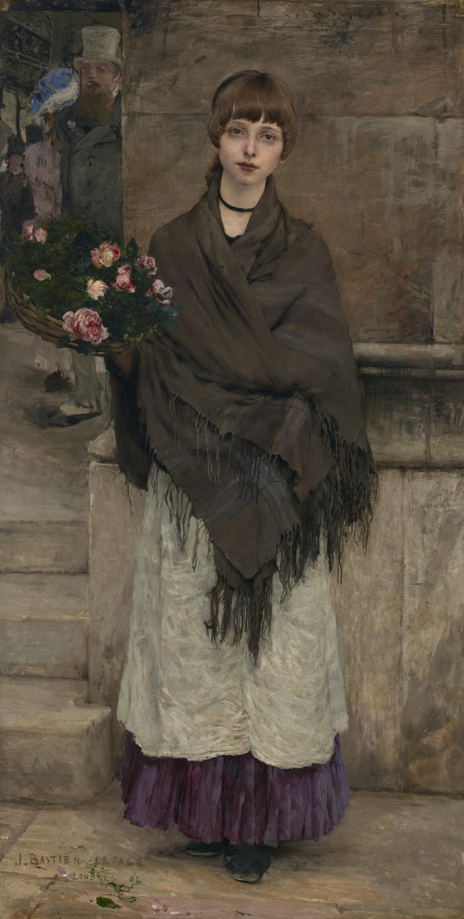 Jules Bastien-Lepage - Marchande de fleurs à Londres