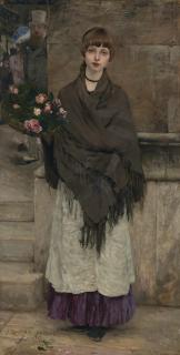 Jules Bastien-Lepage - Marchande de fleurs à Londres