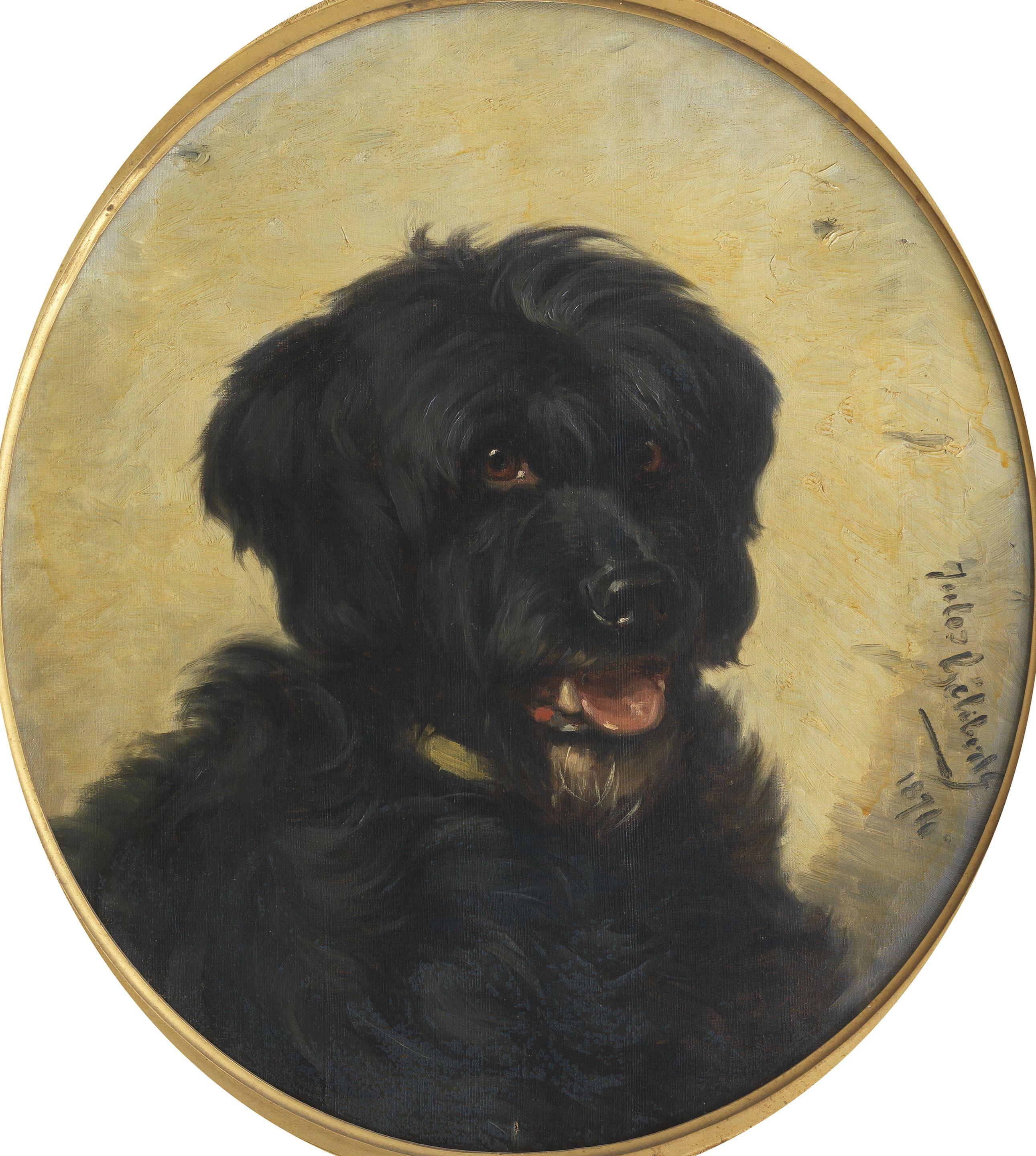 Jules-Bertrand Gelibert - Portrait of a Briard