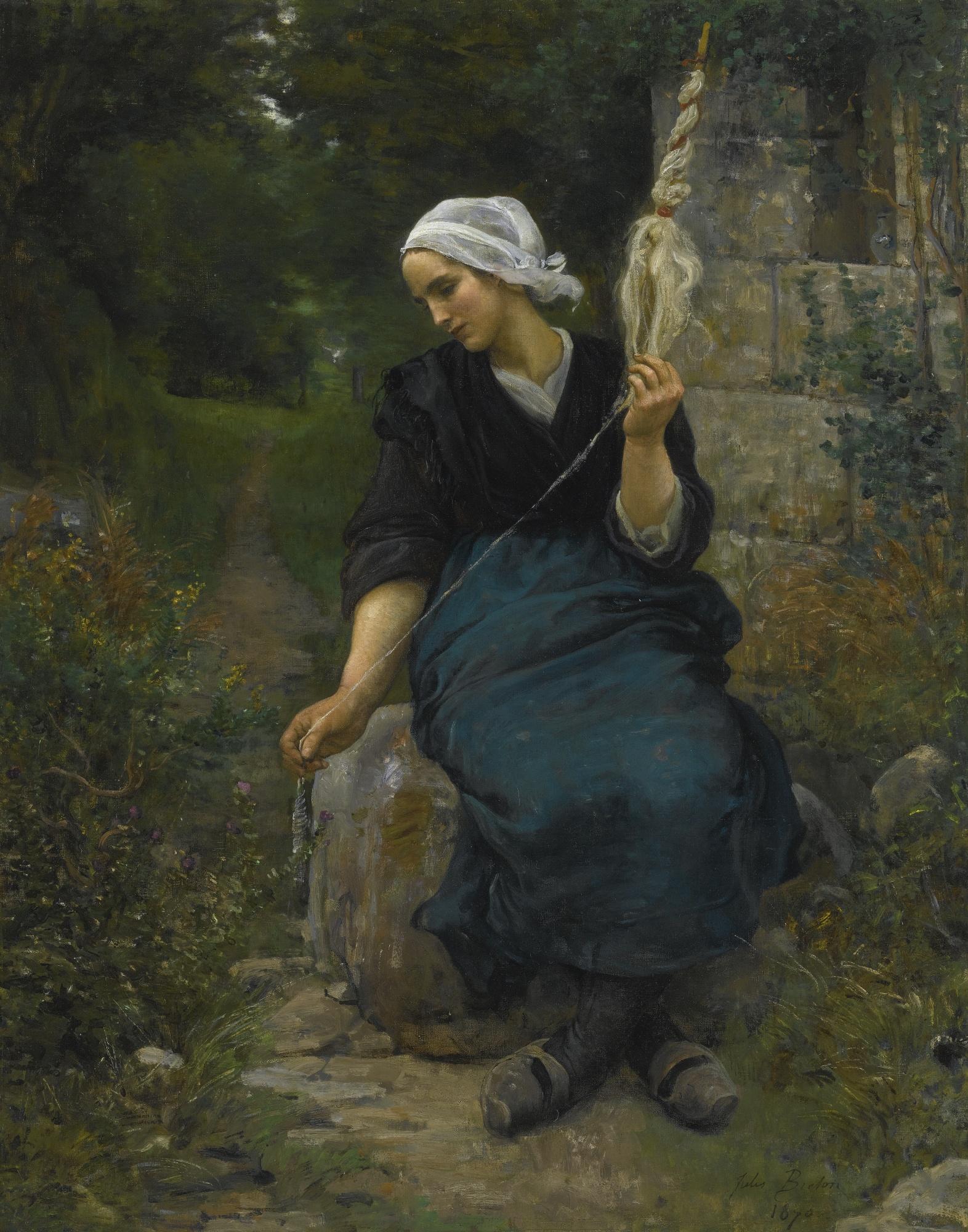 Jules Breton - French fileuse