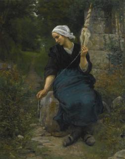 Jules Breton - French fileuse
