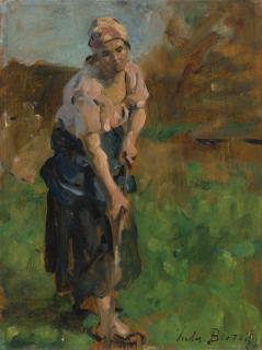 Jules Breton - French la Bineuse