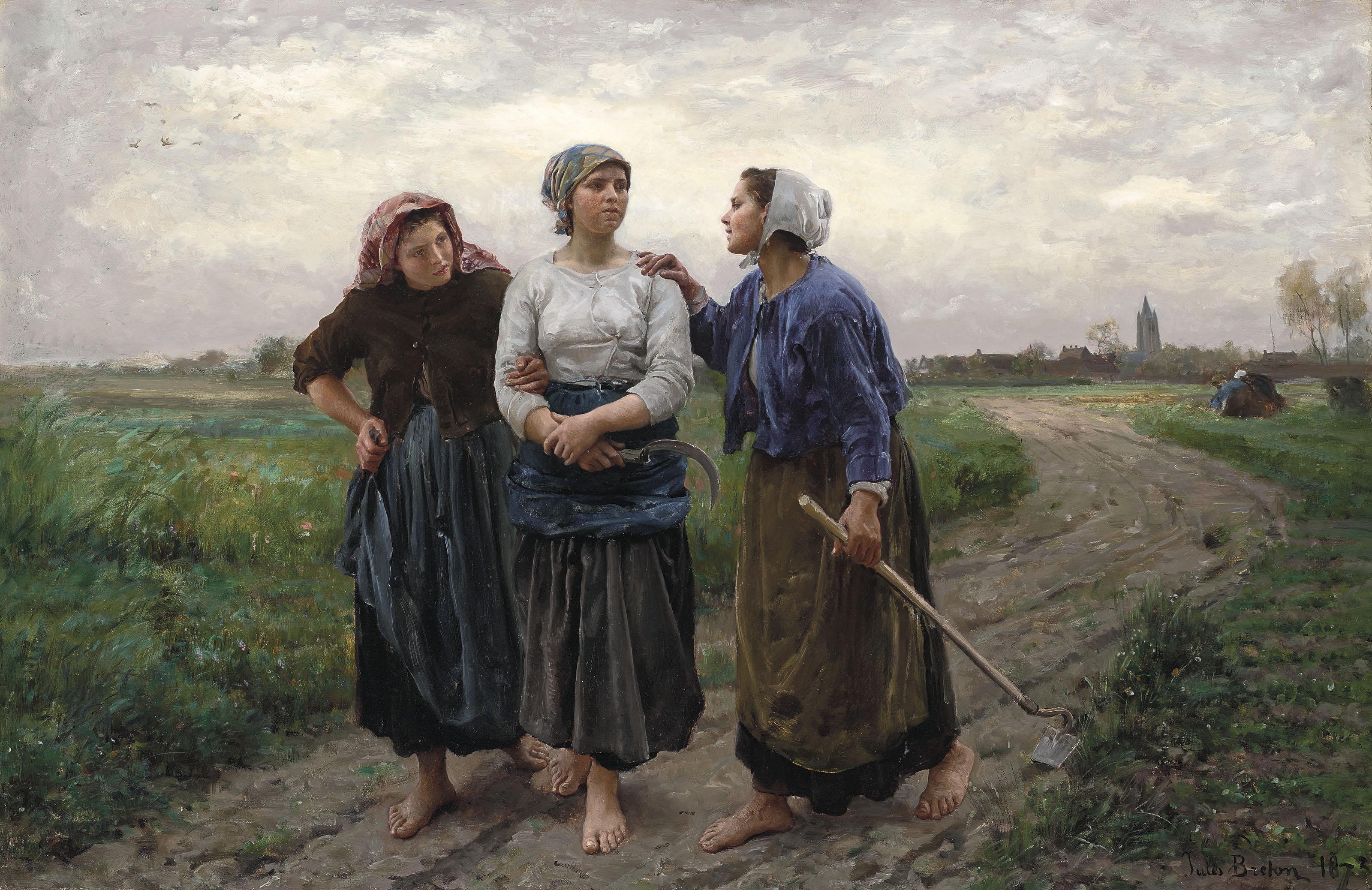 Jules Breton - Les amies