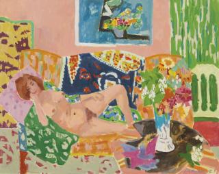 Jules Cavaillès - La Méridienne Ou Nu Blond Dans Un Intérieur