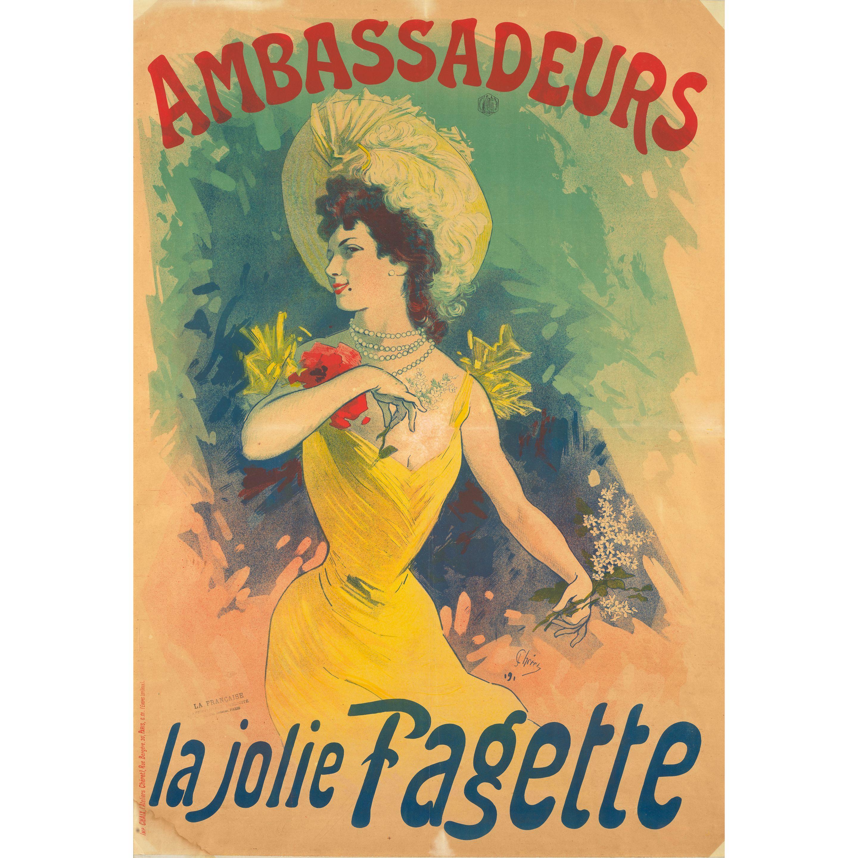 Jules Chéret - Ambassadeurs: la jolie Fagette