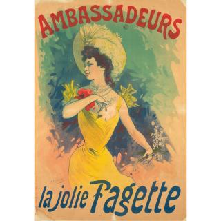 Jules Chéret - Ambassadeurs: la jolie Fagette