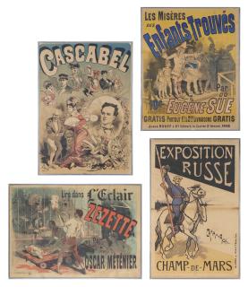 Jules Cheret - Casacabel (i); Les Misères des Enfant Trouvé (ii); Lire dans L\'Eclair Zezette par Oscar Méténier (iii)