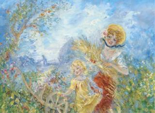 Jules Cheret - Dans le jardin