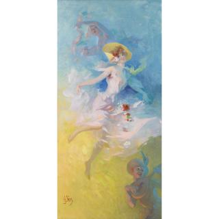 Jules Chéret - La Farandolejules Chéret ; The Farandole ; Signed Lower Left ; Oil On Canvas