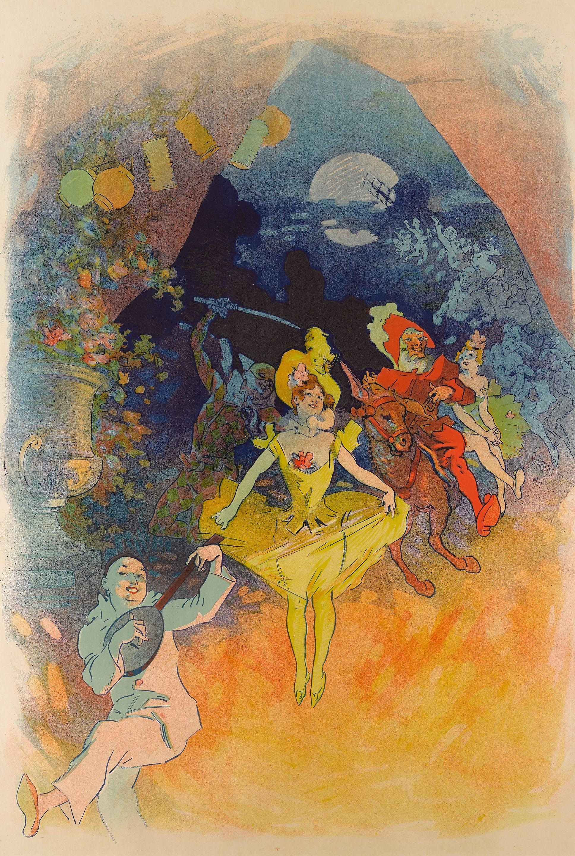 Jules Chéret - Musée Grévin: Théâtre les Fantoches (B. 471), 1900