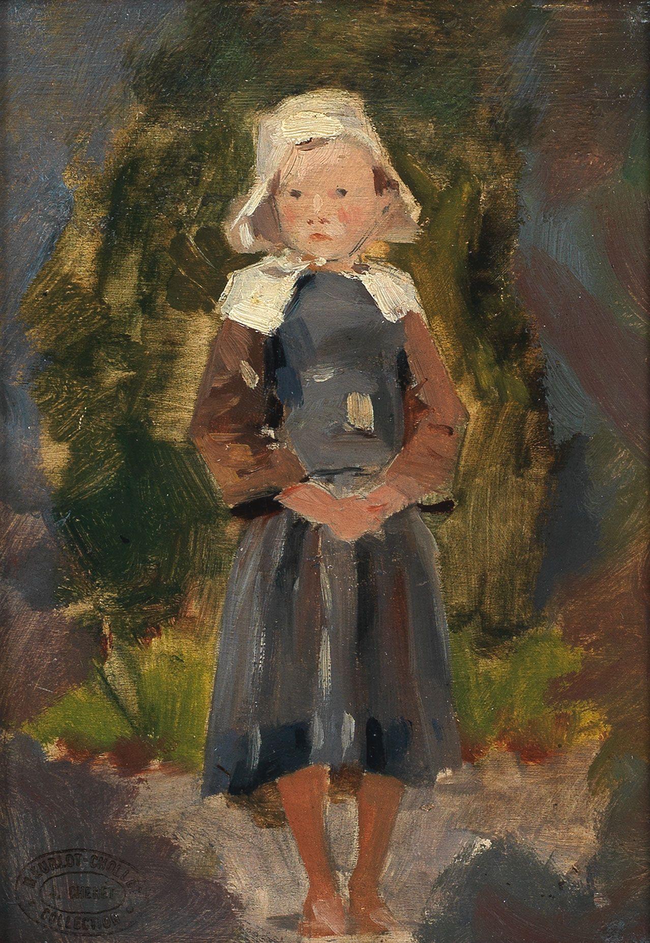 Jules Cheret - Petite fille Bretonne