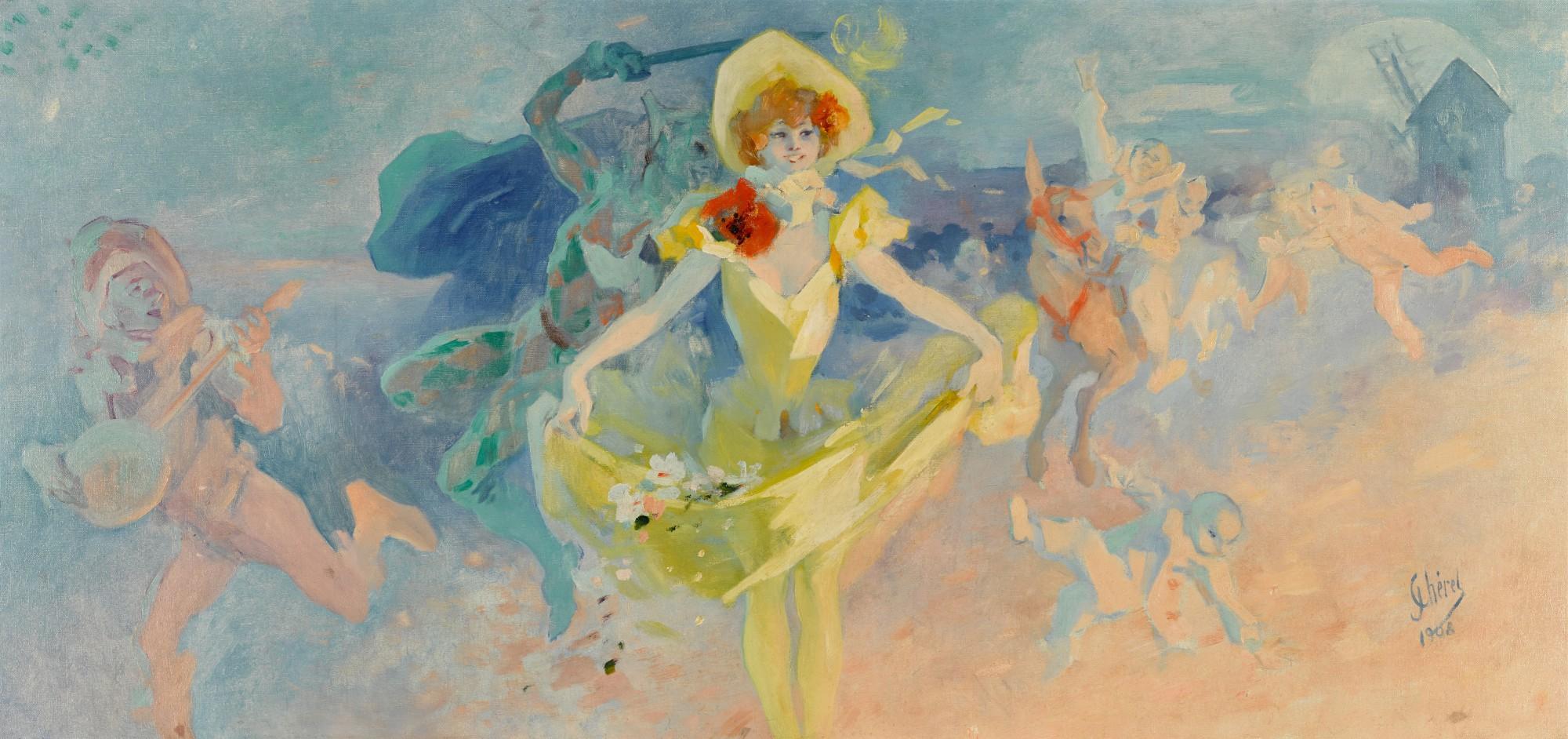 Jules Chéret - Pierrot et Columbine