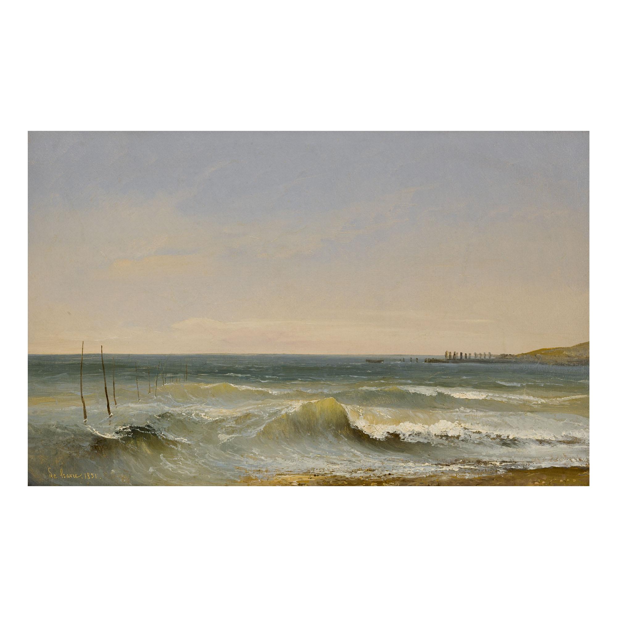 Jules Coignet - Breaking Waves, Le Havre