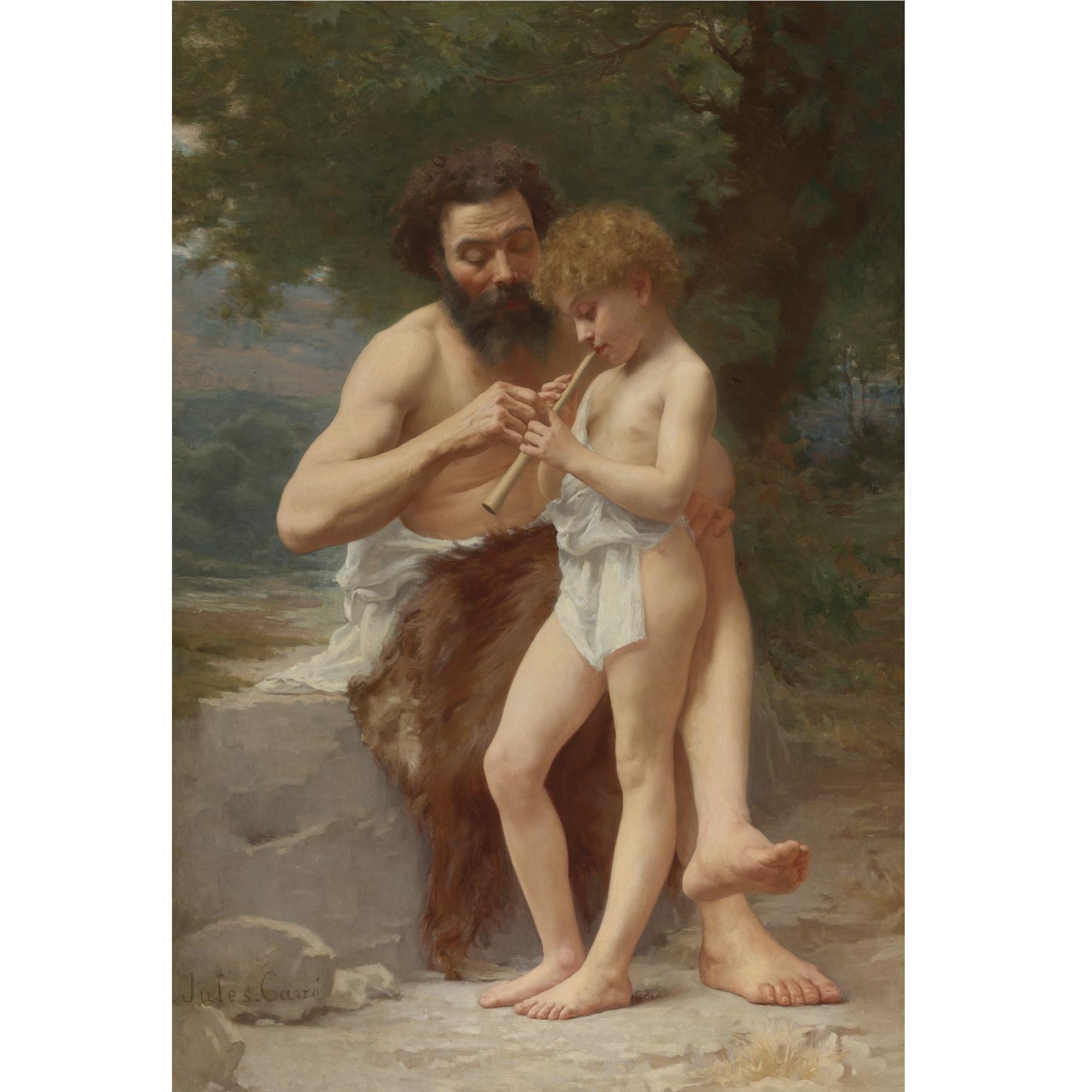 Jules-Cyrille Cavé - French La Leçon De Flûte