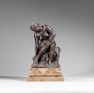 Jules Dalou - Baigneuse s\'essuyant le pied droit ou Suzanne (Bathing Woman drying her right foot or Suzanne)