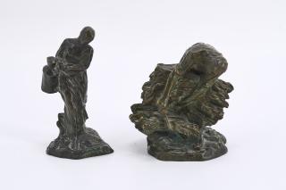 Jules Dalou - Konvolut von 2 Bronzen.